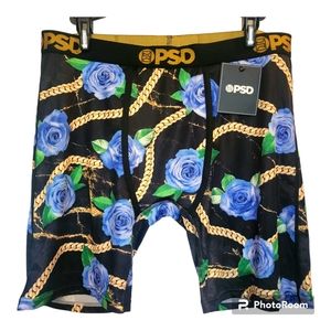 PSD Men's "Chained Garden Blue" Boxer Briefs | Size XL | NWT